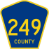  County Road 249 marker