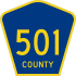 County Route 501  marker