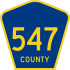 County Route 547  marker