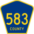 County Route 583  marker