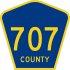 County Road 707  marker