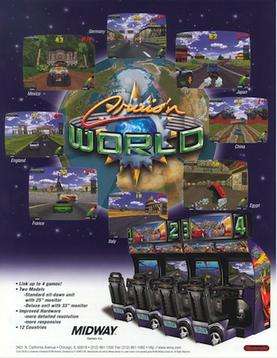 Cruis'n World arcade flyer