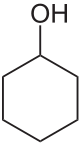 Skeletal formula of cyclohexanol