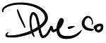Dave McCaig's "Dave-Co" signature used on artwork
