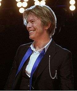 Bowie smiling