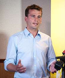 David Seymour on the day of the announcement of his selection by ACT in 2014