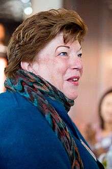 Delaine Eastin attending Educate Our State Luncheon in 2014