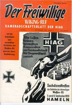 Graphic of the 1959 cover of Der Freiwillige