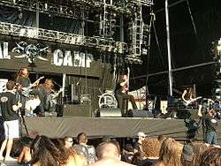 German Thrash Metal band Dew-Scented at Metalcamp festival on 21 July 2007