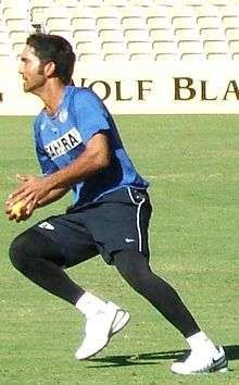 Karthik at fielding practice.