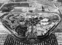 Disneyland from the air in 1956.