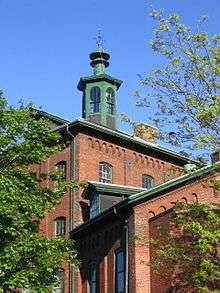 View of the Cooperage with its prominent cupola
