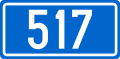 Croatian D517 road shield