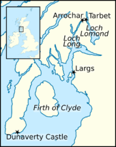 Map of southern Scotland