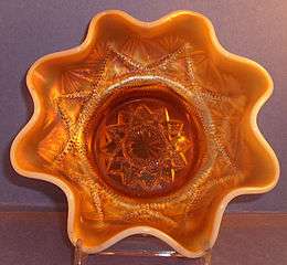 Example of Dugan peach opalescent