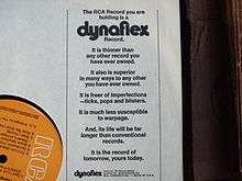 RCA Dynaflex LP inner sleeve