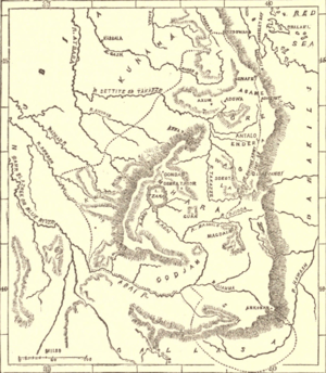 A Sketch Chart of Abyssinia. John Bartholomew & Co. 1878.