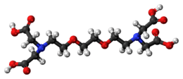 Ball-and-stick model of the EGTA molecule