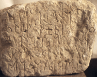 photograph of the earliest Eteocretan inscription from Praisos