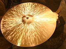 22 inch medium-thin ride cymbal made by Matt Bettis.