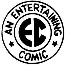 Circular logo with "EC" in the center, surround by the words "An Entertaining Comic"
