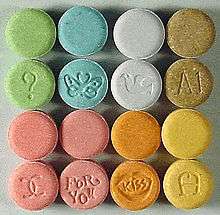 Image of Ecstasy tablets