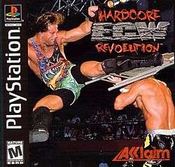 ECW Hardcore Revolution box art for the PlayStation