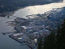Aerial view of Juneau