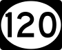 Route 120 marker