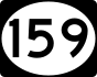 Route 159 marker