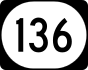 Kentucky Route 136 marker