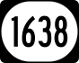 Kentucky Route 1638 marker