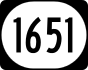 Kentucky Route 1651 marker