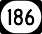 Kentucky Route 186 marker