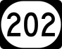 Iowa Highway 202 marker