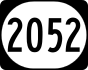 Kentucky Route 2052 marker