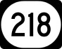 Kentucky Route 218 marker
