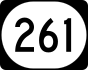 Delaware Route 261 marker