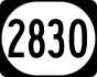 Kentucky Route 2830 marker