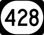 Kentucky Route 428 marker