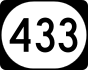 Kentucky Route 433 marker