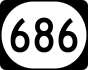 Kentucky Route 686 marker