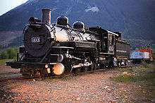 A steam locomotive of the D&SNG