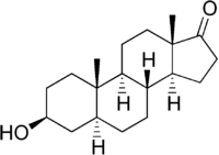 Skeletal formula of epiandrosterone