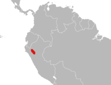 It occurs in northwestern Peru (see text for details).