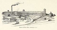 Erwin Cotton Mills Company Mill No. 1 Headquarters Building