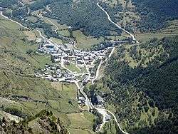 Aerial view of Espot