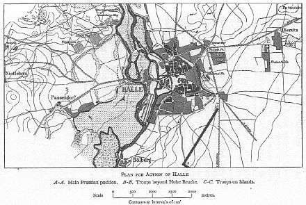Action of Halle map by Francis Loraine Petre, 1907