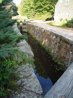 Stone canal lock