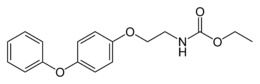 Skeletal formula of fenoxycarb